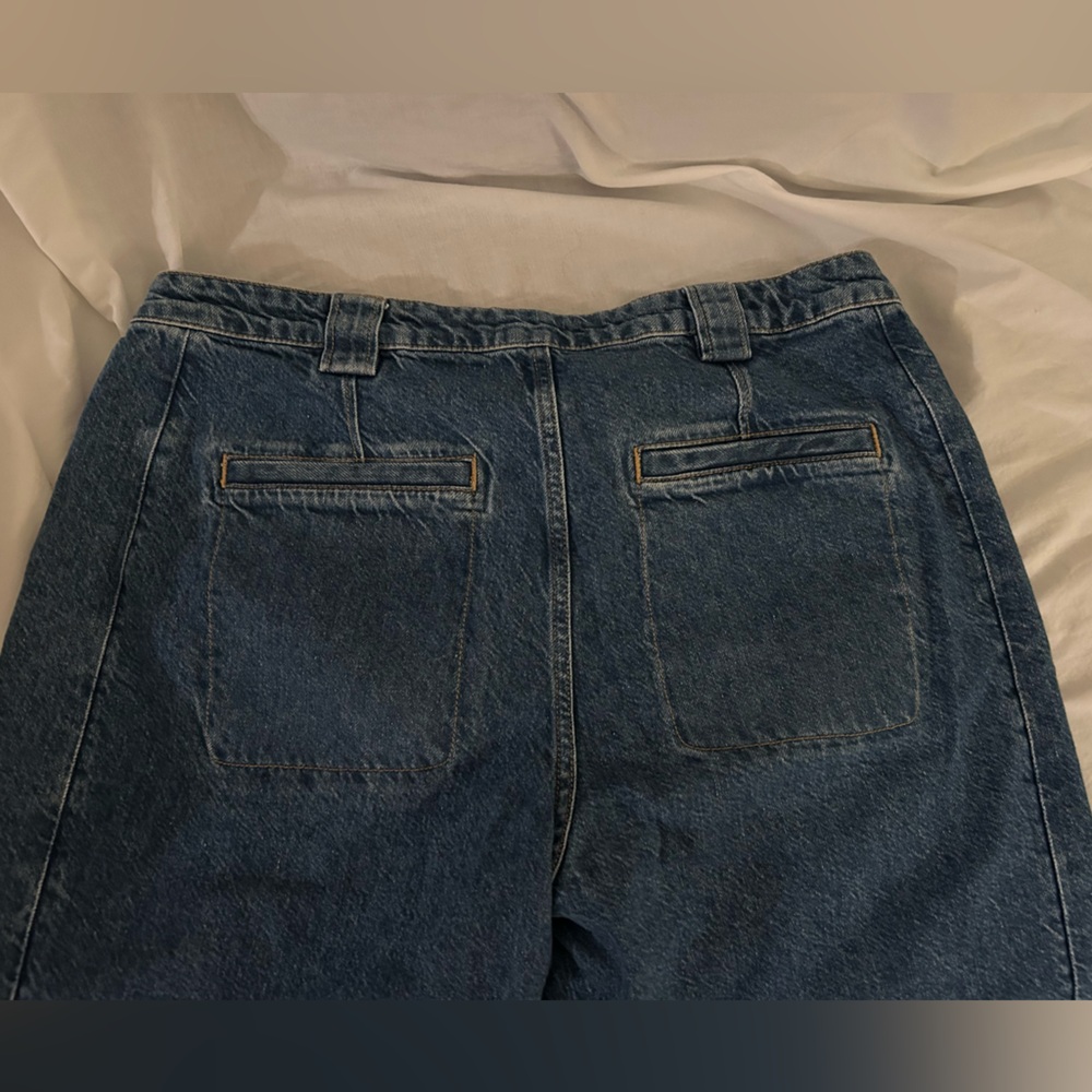 & Other Stories Pleated Wide Leg Trouser Jeans Size 12 - Picture 8 of 8